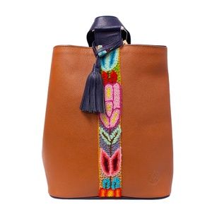 Cristina Orozco Brown Leather Backpack